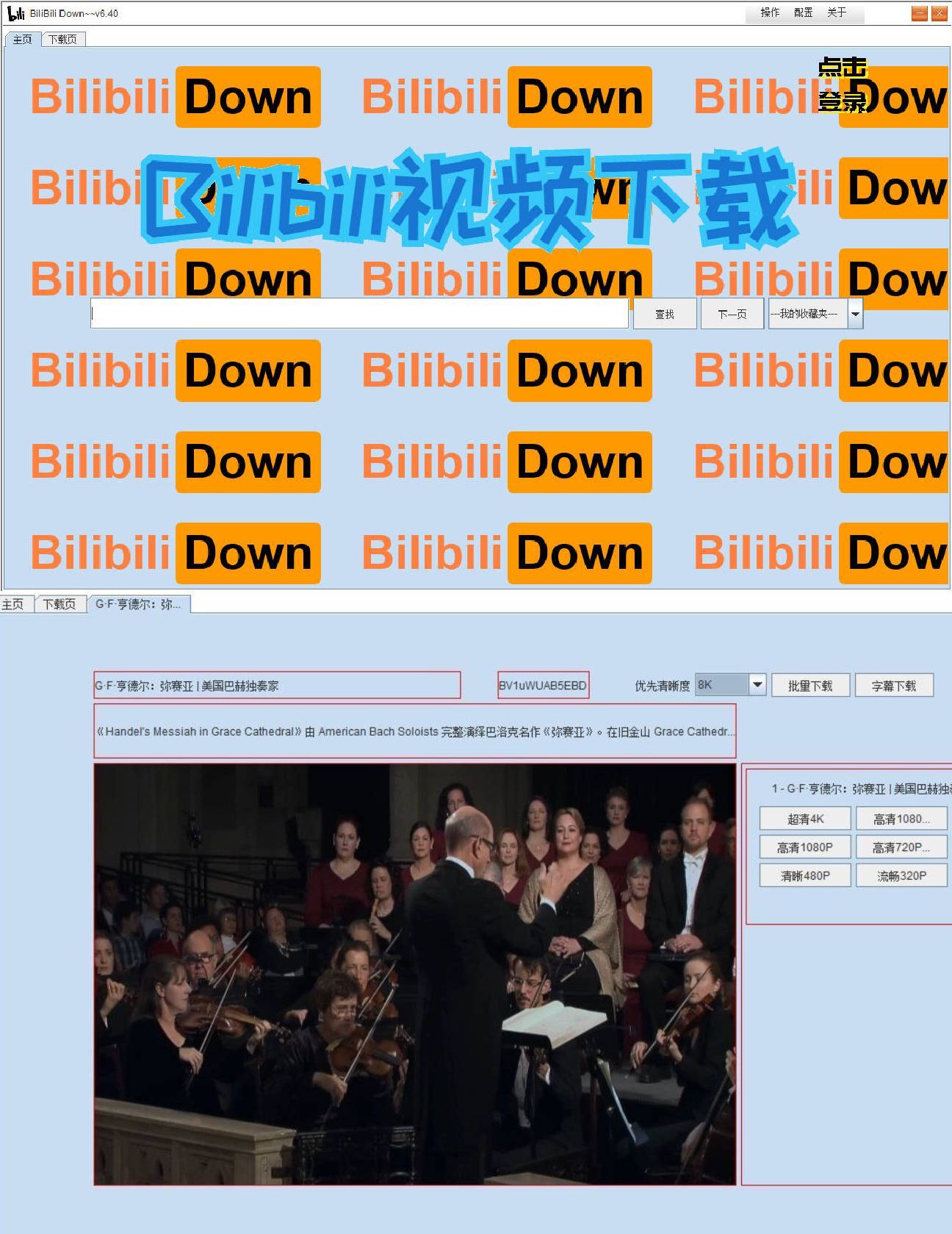 b站视频下载软件BilibiliDown v6.40